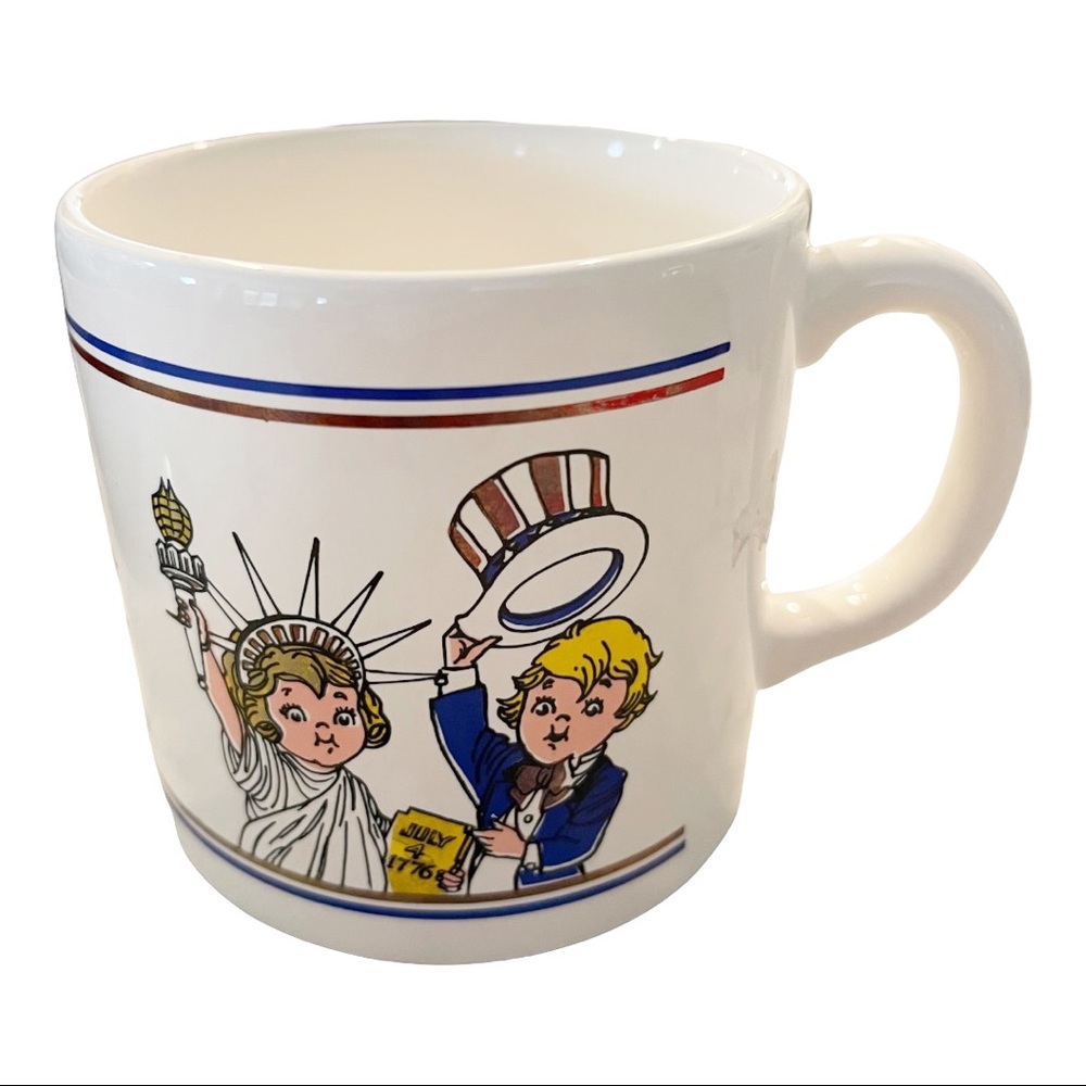 Vintage Campbell’s soup salute America 4th of July coffee mug